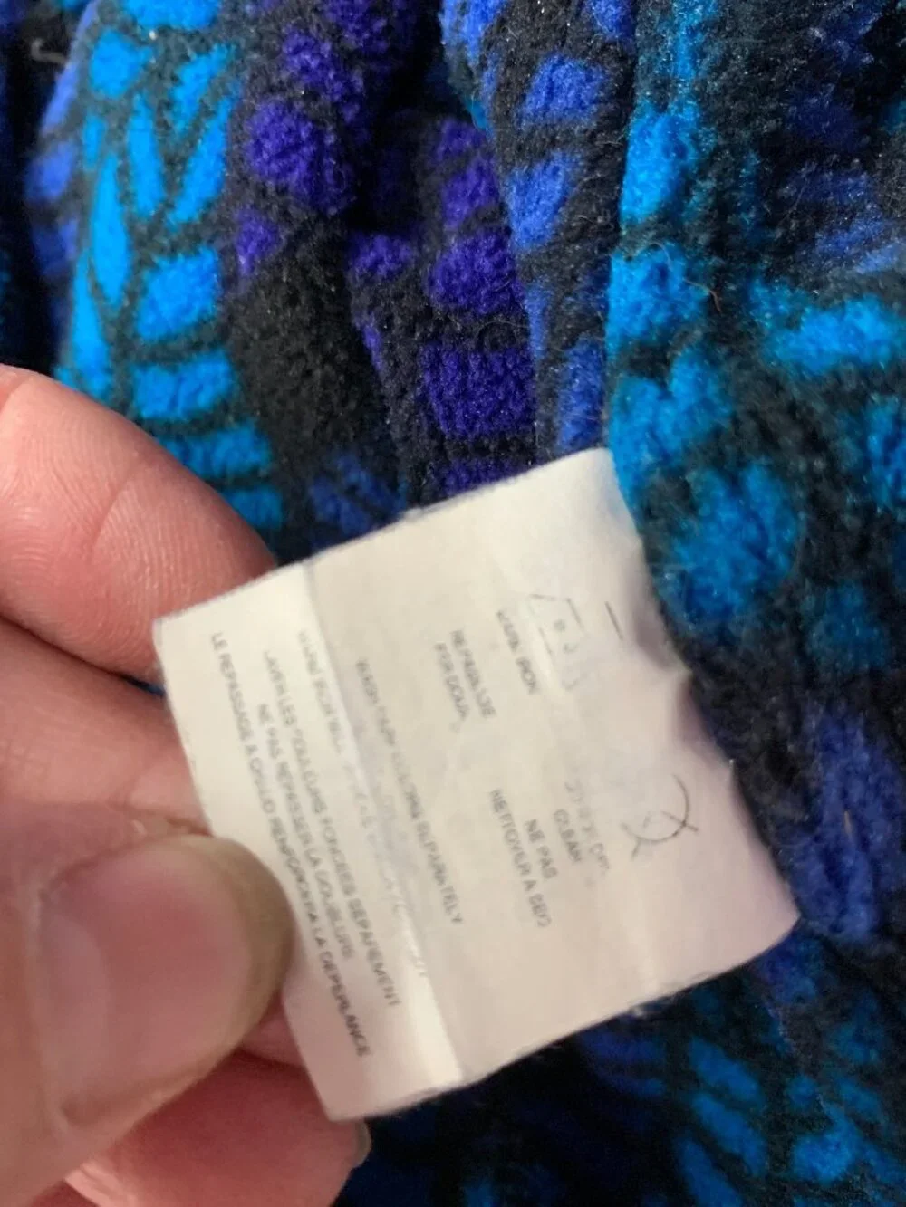 Patagonia Reversible Blue Jacket With Fleece Lining Snap & Zip Closure Size XL